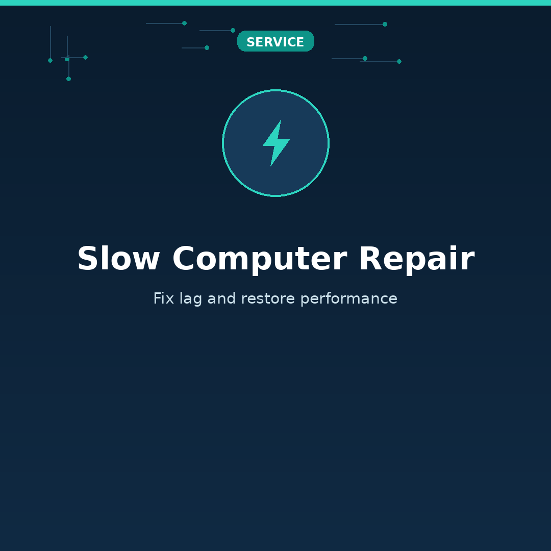 Slow Computer Repair for seniors and families